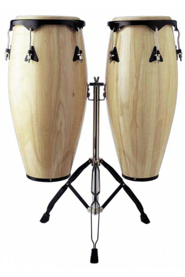 Stagg Wooden Conga Drums and Stand