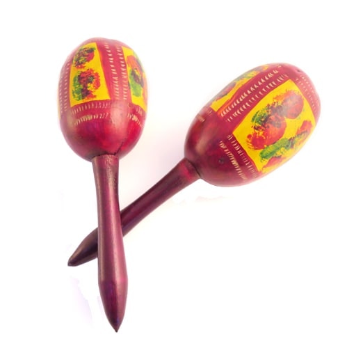 Knock on Wood Painted Maraca