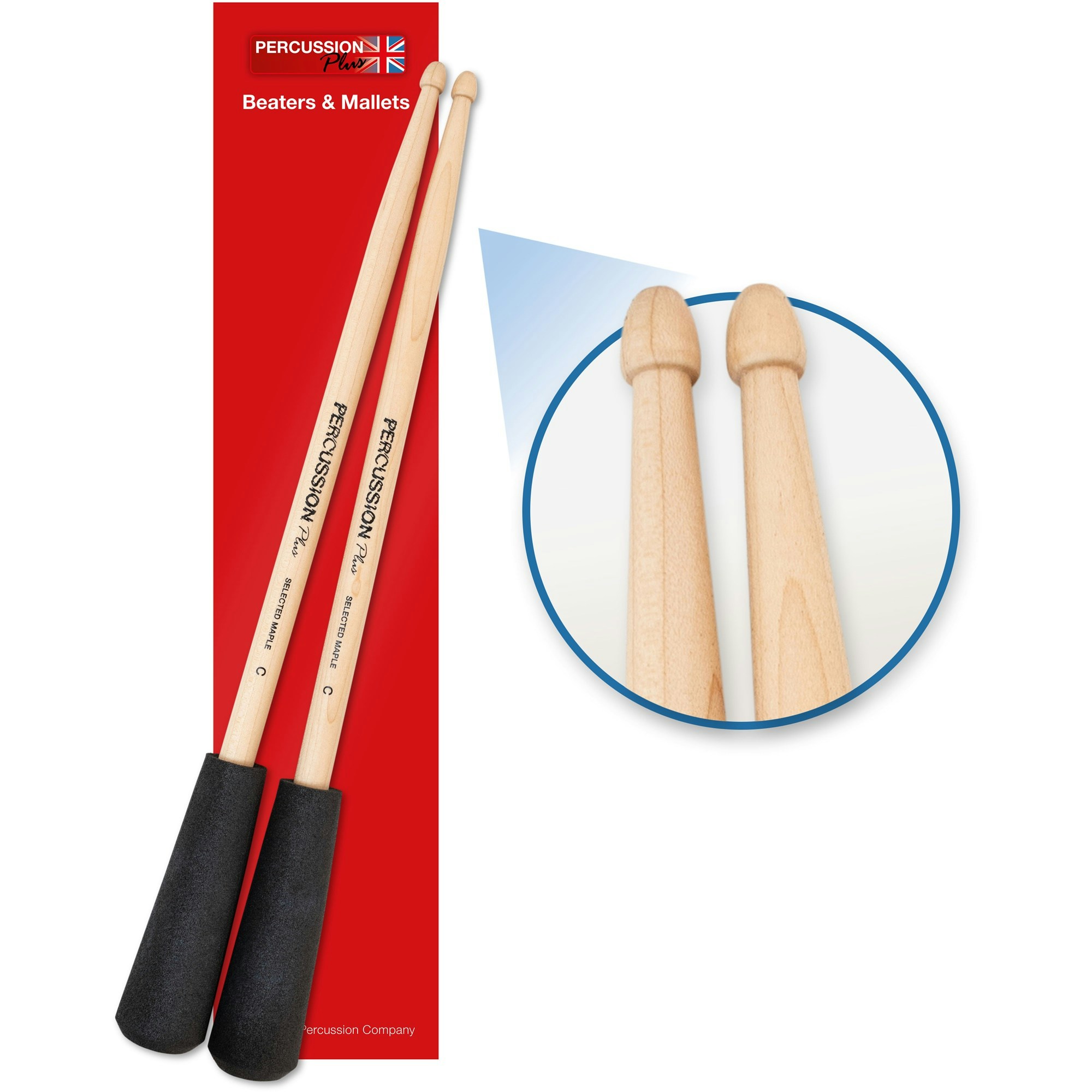 Percussion Plus Easy Grip drum sticks size C